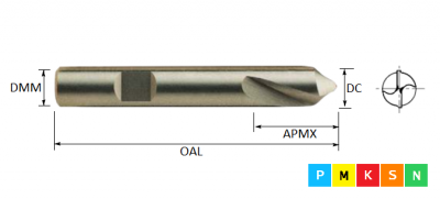 6.0mm 120 Degree Carbide Spot Drill